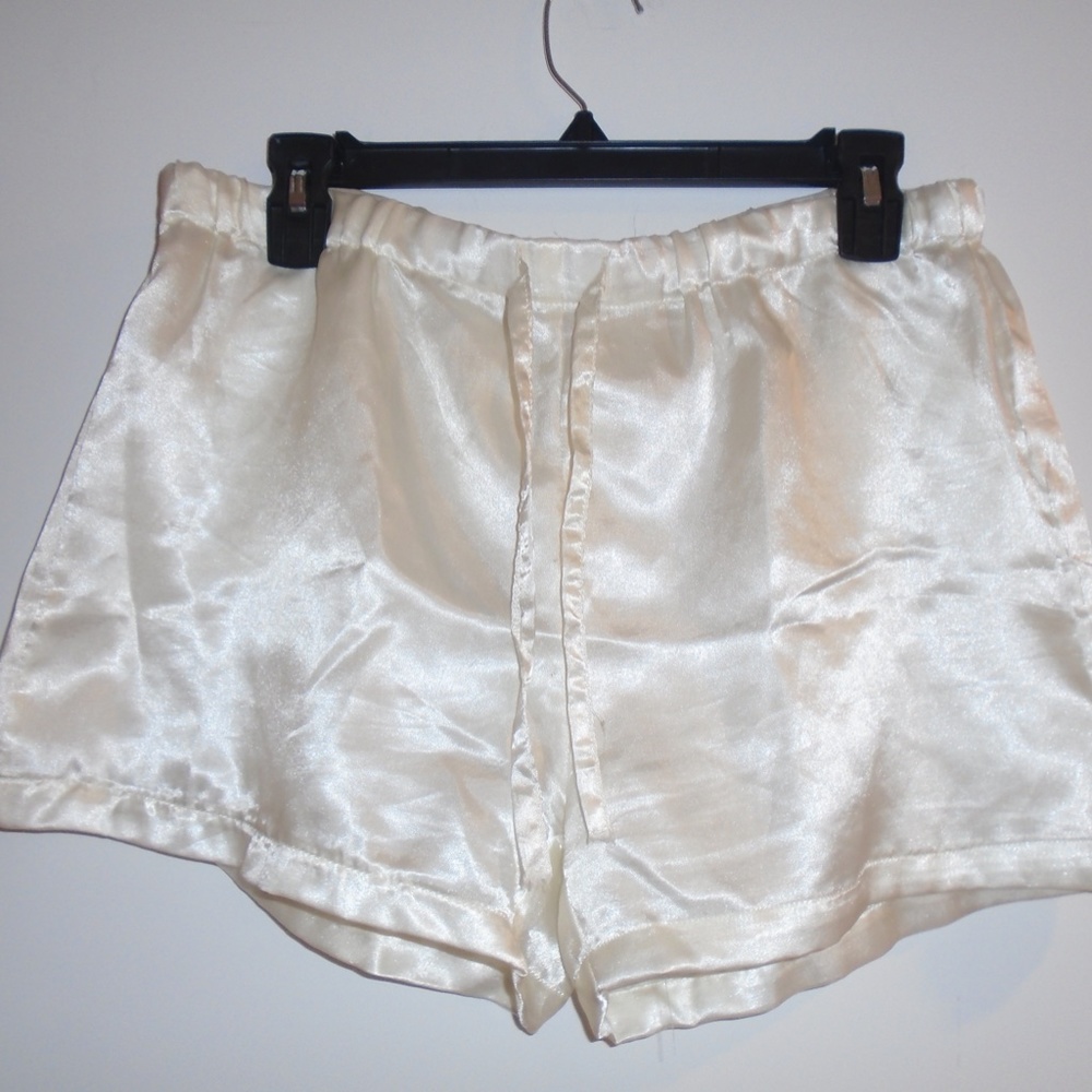 Vintage Silk Cream Shorts